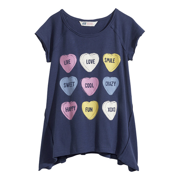 Kids tops princess hearts