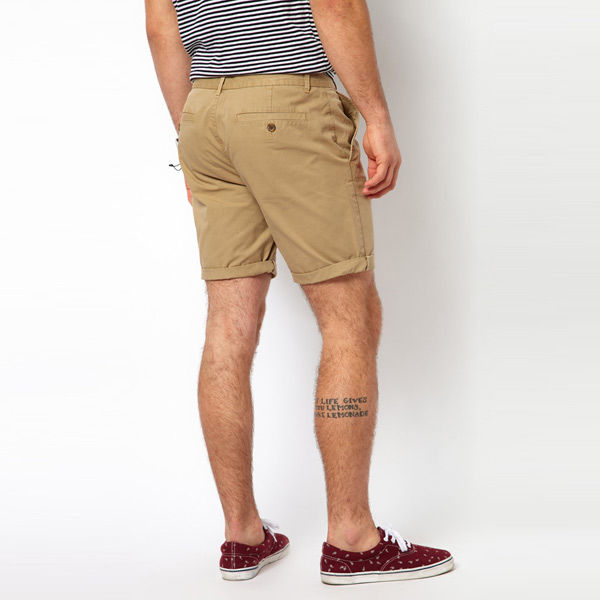 Men short cotton basic